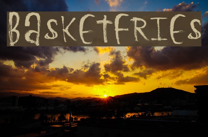 BasketFries Font examples
