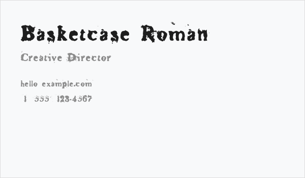 Basketcase Roman Business Card