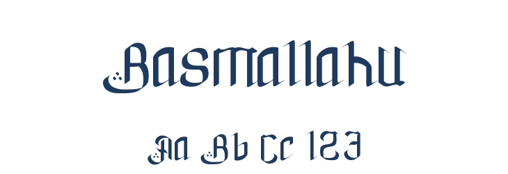 Basmallahu Font Preview