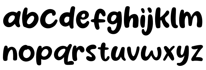 Basque Smile Font LOWERCASE