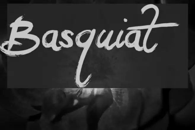 Basquiat Font examples