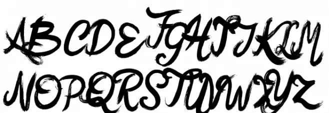 Basquiat Font Litere mari