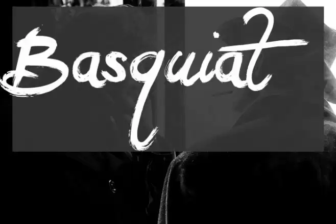 Basquiat Font examples