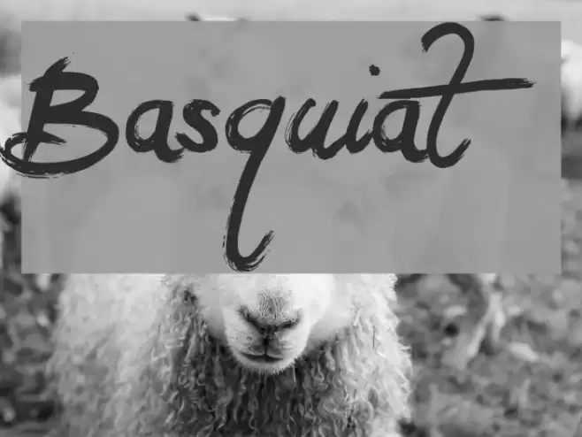 Basquiat Font examples