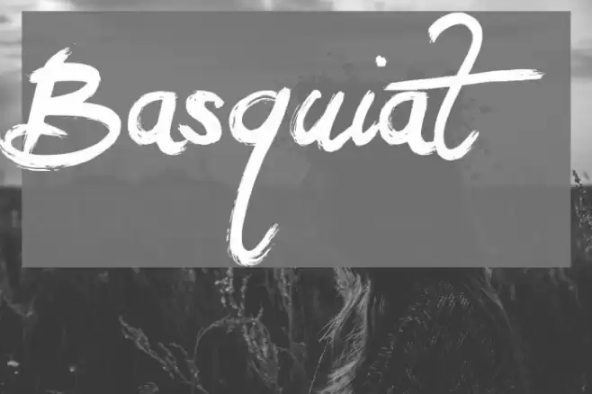 Basquiat Font examples