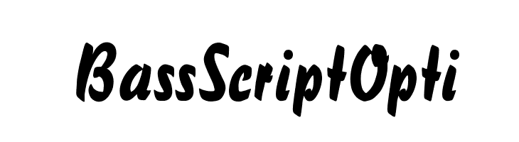 BassScriptOpti  Free Fonts Download