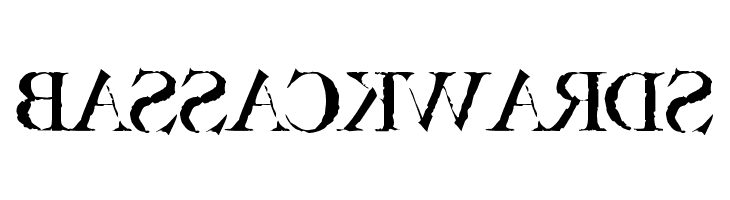 Bassackwards  Frei Schriftart Herunterladen