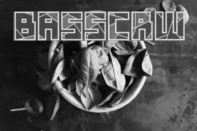 Basscrw Font examples