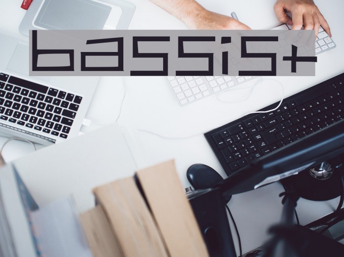 Bassist Schriftart examples