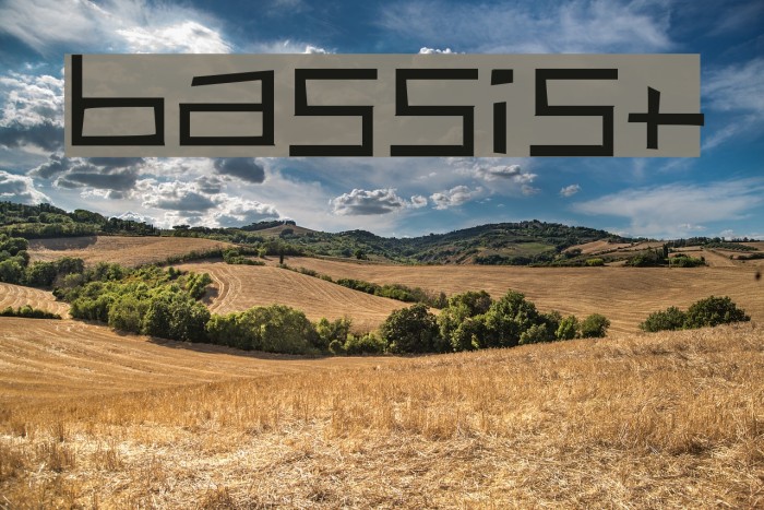 Bassist Schriftart examples