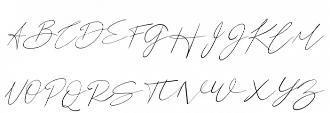 Basstian Italic Schriftart Groß