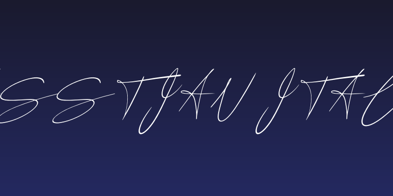 Basstian Italic Social Header