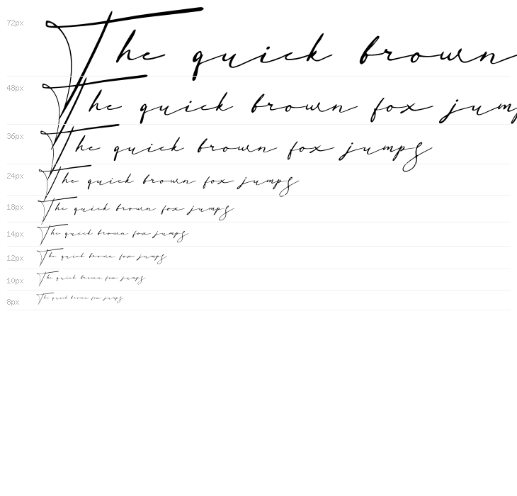 Basstian Italic Waterfall