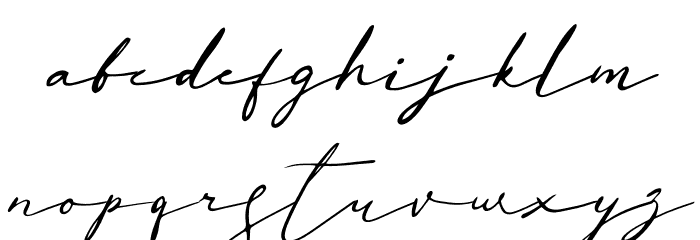 Basstian Italic Font LOWERCASE