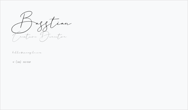 Basstian Business Card