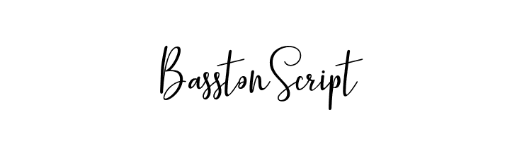 BasstonScript  नि: शुल्क फ़ॉन्ट्स डाउनलोड