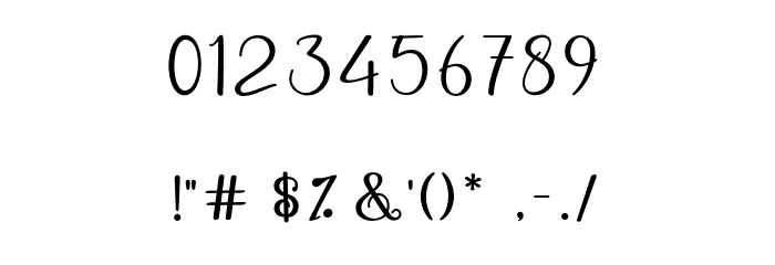 BasstonScript Font OTHER CHARS