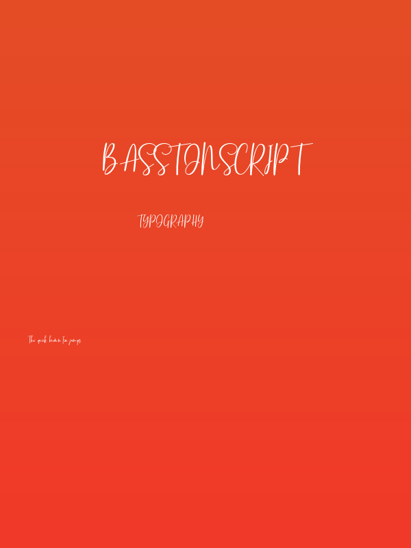 BasstonScript Poster