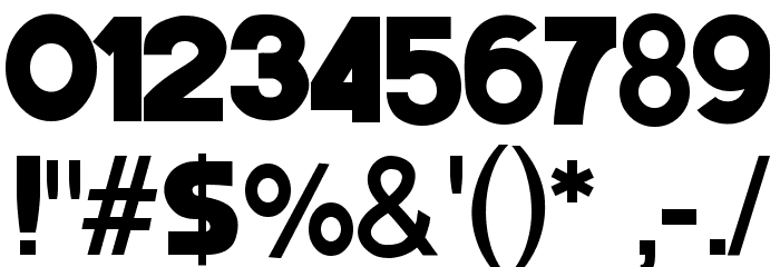 BastamanBold Font OTHER CHARS