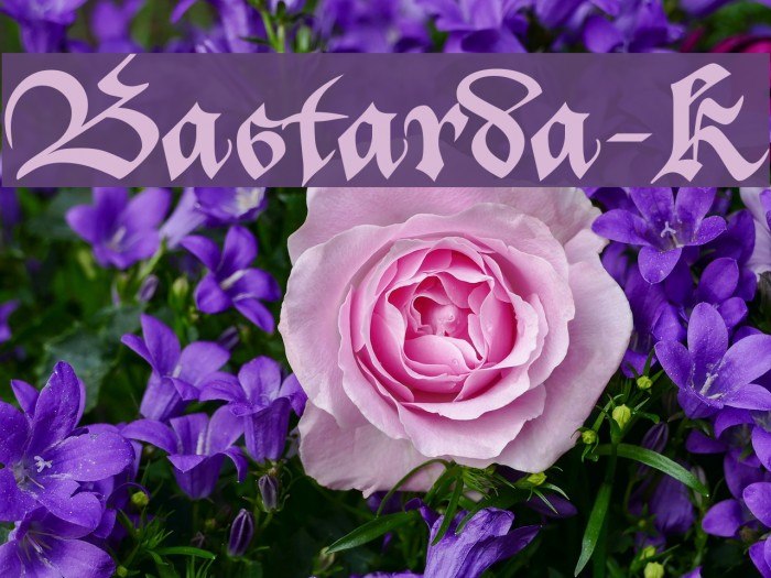 Bastarda-K Font examples