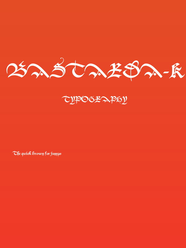 Bastarda-K Poster