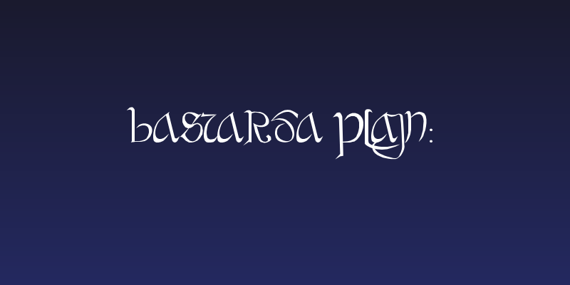 Bastarda Plain: Social Header