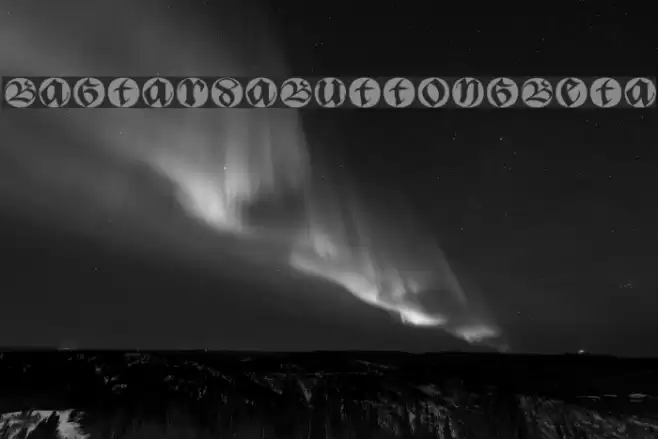 BastardaButtonsBeta Font examples