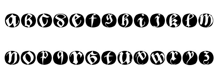BastardaButtonsBeta Font LOWERCASE