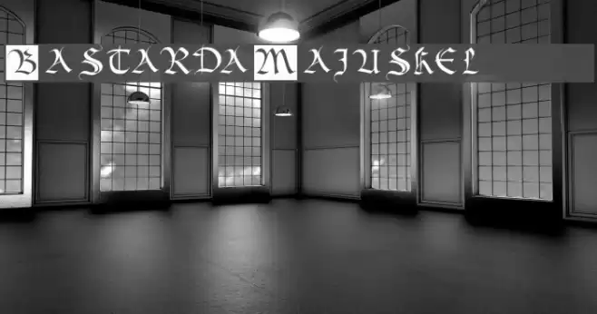 BastardaMajuskel1300 Fuentes examples