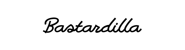 Bastardilla फ़ॉन्ट