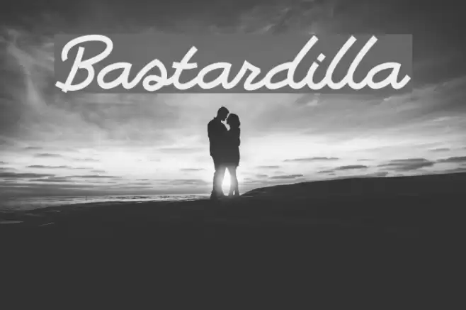 Bastardilla Polices examples