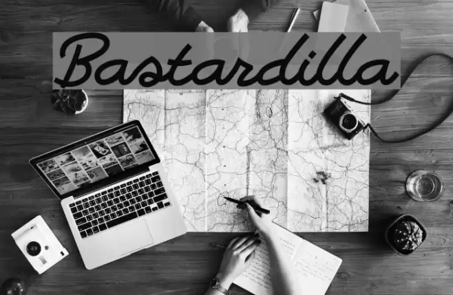 Bastardilla Polices examples