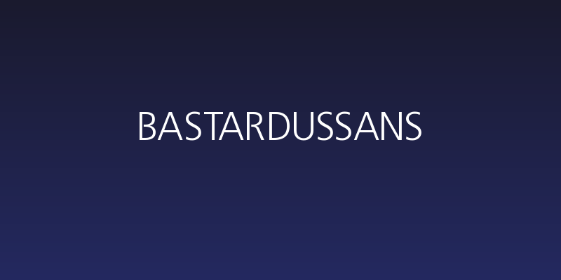 BastardusSans Social Header