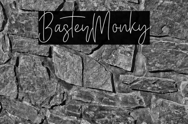 BasterMonky Font examples