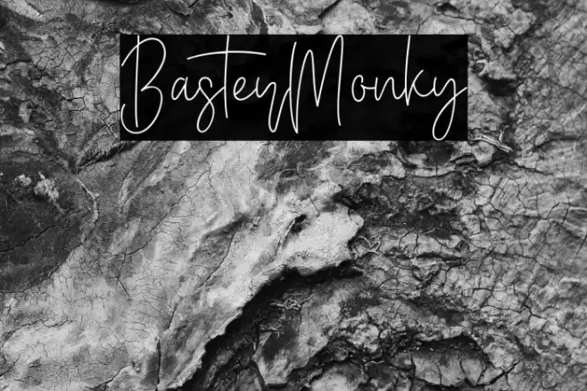 BasterMonky Font examples