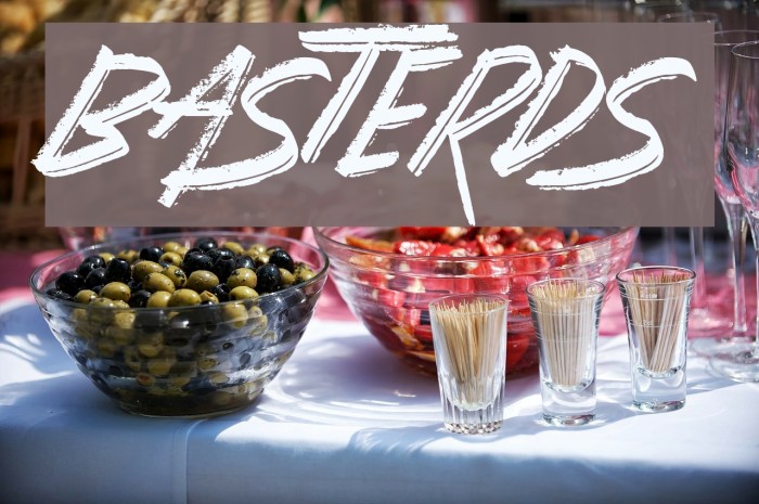 Basterds Font examples