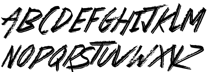 Basterds Font LOWERCASE