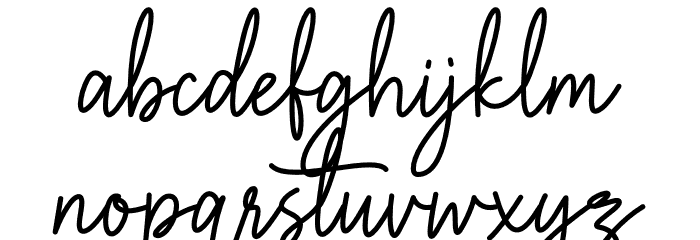 Bastery Font LOWERCASE