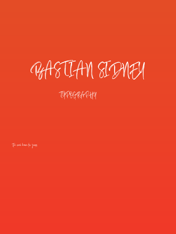 Bastian Sidney Poster