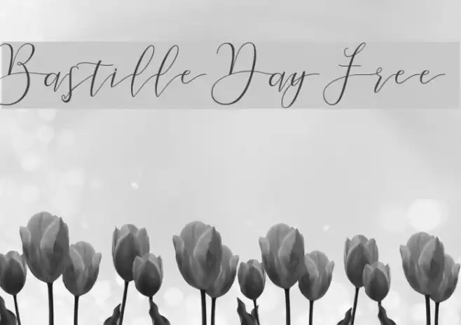 Bastille Day Free Font examples