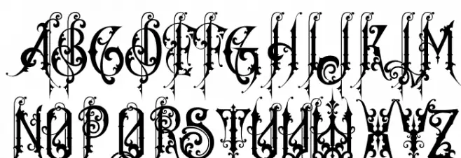 Bastille Vredeburg Demo फ़ॉन्ट अपरकेस