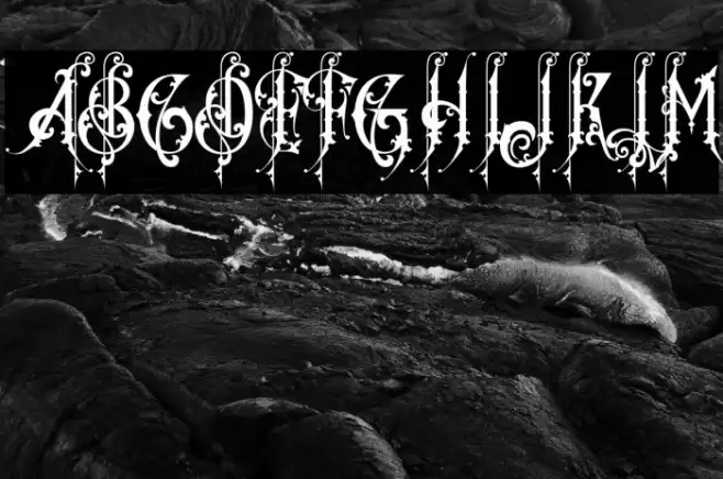 Bastille Vredeburg Demo Font examples