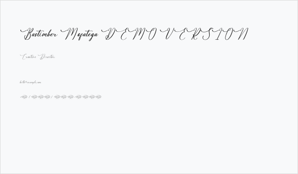 Bastimber Mofatega DEMO VERSION Business Card