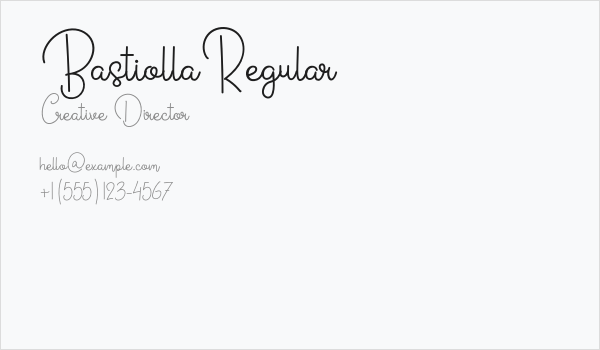 BastiollaRegular Business Card