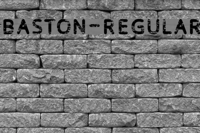 Baston-Regular Font examples