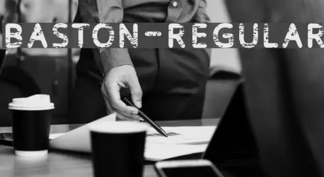 Baston-Regular Font examples