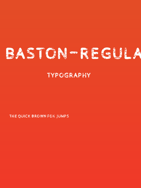 Baston-Regular Poster