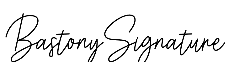 Bastony Signature Free Fonts Download
