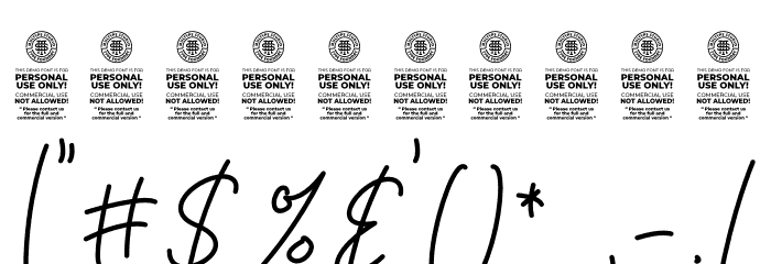Bastony Signature Caratteri ALTRI CARATTERI