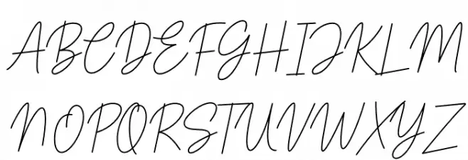 Bastony Signature Шрифта ВЕРХНИЙ